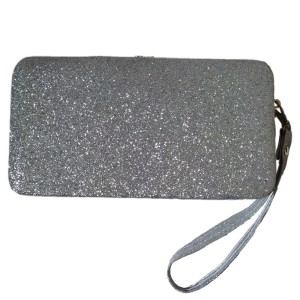 CARTEIRA GRANDE DE GLITTER COM ALÇA DE MÃO