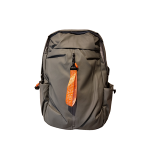 MOCHILA GRANDE CASUAL IMPERMEÁVEL COM DETALHE LARANJA