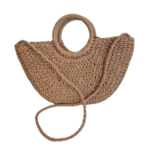 BOLSA ARTESANAL MEIA LUA GRANDE COM ALÇA TRANSVERSAL