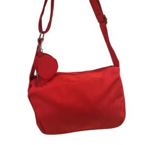 BOLSA LATERAL DE PANO COM PORTA MOEDA