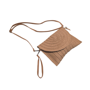 BOLSA/CARTEIRA ARTESANAL COM FECHAMENTO A ZÍPER E IMÃ