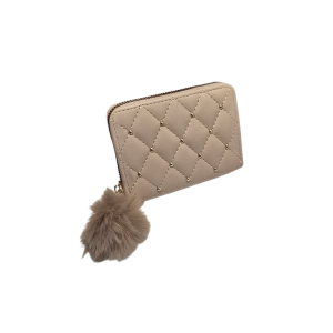 CARTEIRA PORTA MOEDA COM POMPOM