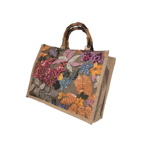 BOLSA JUTA ESTAMPADA